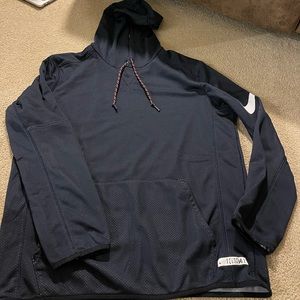 Nike Mesh Sweatshirt, Large, Navy Blue